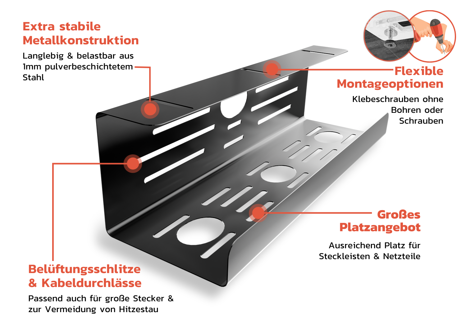KRAFTIGO Kabelkanal - Technische Details